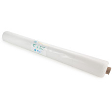 8' x 50' Clear 4 mil Plastic Sheeting for Painting, LDPE Film Roll, 400 sq. ft. Area